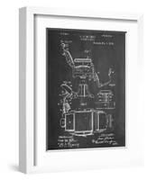 Barber's Chair Patent-null-Framed Art Print