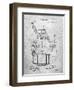 Barber's Chair Patent-Cole Borders-Framed Art Print