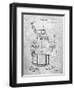 Barber's Chair Patent-Cole Borders-Framed Art Print