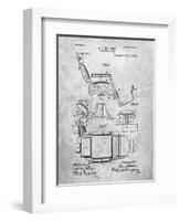 Barber's Chair Patent-Cole Borders-Framed Art Print