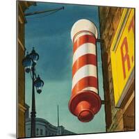 Barber's Pole-null-Mounted Giclee Print