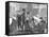 Barber's Saloon, New York, 1870-null-Framed Stretched Canvas