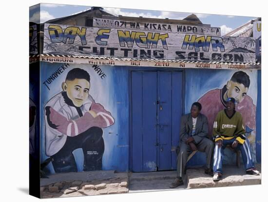 Barber's Shop in a Small Trading Centre Near Iringa in Southern Tanzania-Nigel Pavitt-Stretched Canvas