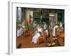 Barber's Shop with Monkeys and Cats-Abraham Teniers-Framed Giclee Print