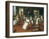 Barber's Shop with Monkeys and Cats-Abraham Teniers-Framed Art Print