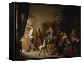 Barber's Shop-Felix Schlesinger-Framed Stretched Canvas