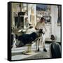 Barber Shop, 1994-Max Ferguson-Framed Stretched Canvas