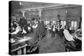 Barber Shop Montmartre-null-Stretched Canvas