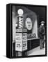 Barber Shop Storefront-null-Framed Stretched Canvas