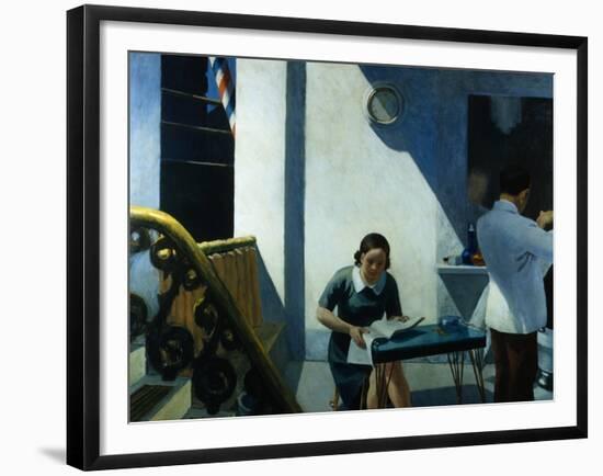 Barber Shop-Edward Hopper-Framed Giclee Print