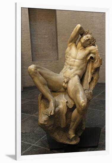 Barberini Faun. a Sleeping Satyr. About 220 BC. Greek Baroque. Roman Copy. Glyptothek. Munich-null-Framed Giclee Print