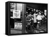 Barbershop at Down Town Hair School-Alfred Eisenstaedt-Framed Stretched Canvas