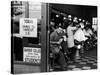 Barbershop at Down Town Hair School-Alfred Eisenstaedt-Stretched Canvas