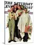 "Barbershop Quartet" Saturday Evening Post Cover, September 26,1936-Norman Rockwell-Stretched Canvas