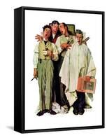 "Barbershop Quartet", September 26,1936-Norman Rockwell-Framed Stretched Canvas