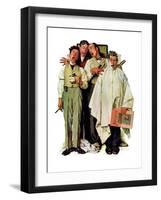 "Barbershop Quartet", September 26,1936-Norman Rockwell-Framed Giclee Print