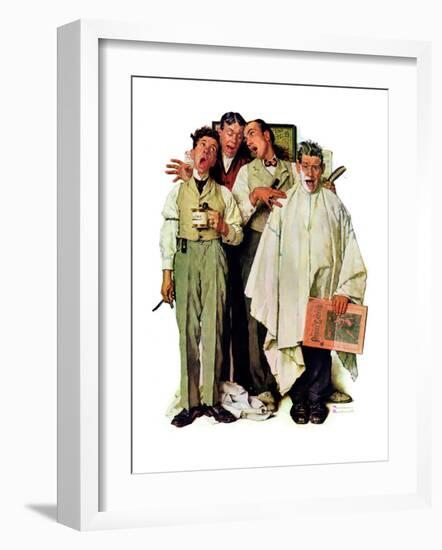 "Barbershop Quartet", September 26,1936-Norman Rockwell-Framed Giclee Print