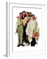 "Barbershop Quartet", September 26,1936-Norman Rockwell-Framed Giclee Print