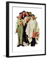 "Barbershop Quartet", September 26,1936-Norman Rockwell-Framed Giclee Print