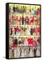 Barbie Doll Collection, Retro-null-Framed Stretched Canvas