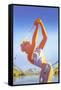 Barbie Playing Golf-null-Framed Stretched Canvas