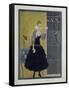 Barbier Black Dress-Vintage Apple Collection-Framed Stretched Canvas