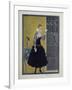 Barbier Black Dress-Vintage Apple Collection-Framed Giclee Print