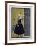 Barbier Black Dress-Vintage Apple Collection-Framed Giclee Print
