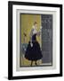 Barbier Black Dress-Vintage Apple Collection-Framed Giclee Print