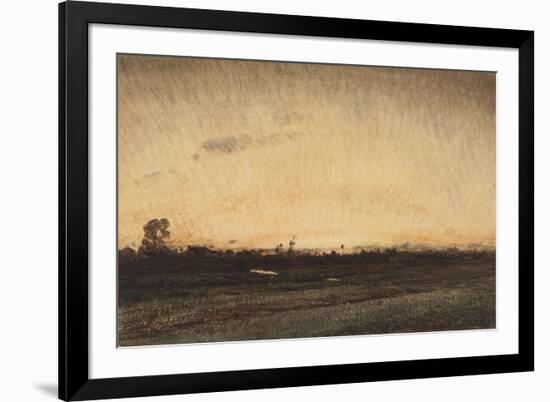 Barbizon, le crépuscule, près de la porte aux Vaches-Félix Ziem-Framed Giclee Print