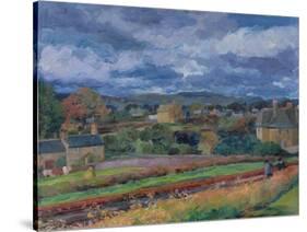 Barbon from the Railway Line - Autumn, 1956-Stephen Harris-Stretched Canvas