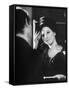 Barbra Streisand at Recording Session-Bill Eppridge-Framed Stretched Canvas