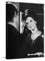 Barbra Streisand at Recording Session-Bill Eppridge-Stretched Canvas