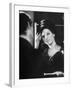 Barbra Streisand at Recording Session-Bill Eppridge-Framed Premium Photographic Print