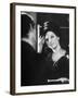 Barbra Streisand at Recording Session-Bill Eppridge-Framed Premium Photographic Print