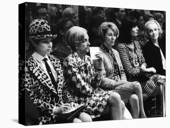 Barbra Streisand, Marlene Dietrich, Elsa Martinelli, Wearing Chanel Suits at Chanel Fashion Show-Bill Eppridge-Stretched Canvas