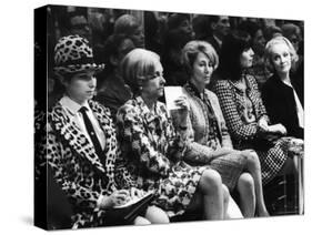 Barbra Streisand, Marlene Dietrich, Elsa Martinelli, Wearing Chanel Suits at Chanel Fashion Show-Bill Eppridge-Stretched Canvas