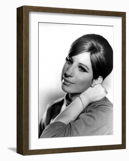 Barbra Streisand, Portrait from Funny Girl, 1968-null-Framed Photo