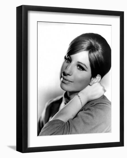 Barbra Streisand, Portrait from Funny Girl, 1968-null-Framed Photo