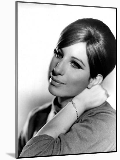Barbra Streisand, Portrait from Funny Girl, 1968-null-Mounted Photo