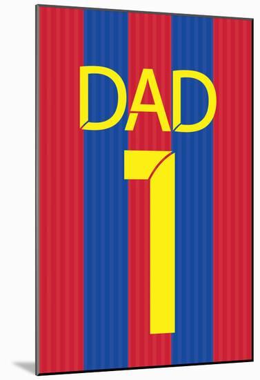 Barca Dad-null-Mounted Poster