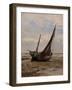 Barca de pesca (costa de Normandía), 1877-1884-Carlos de Haes-Framed Giclee Print