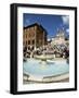 Barcaccia Fountain, Piazza Di Spagna, Rome, Lazio, Italy-Guy Thouvenin-Framed Photographic Print