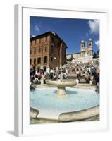 Barcaccia Fountain, Piazza Di Spagna, Rome, Lazio, Italy-Guy Thouvenin-Framed Photographic Print