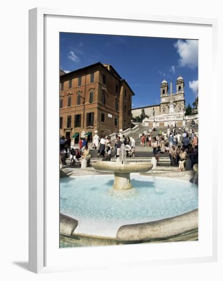 Barcaccia Fountain, Piazza Di Spagna, Rome, Lazio, Italy-Guy Thouvenin-Framed Photographic Print