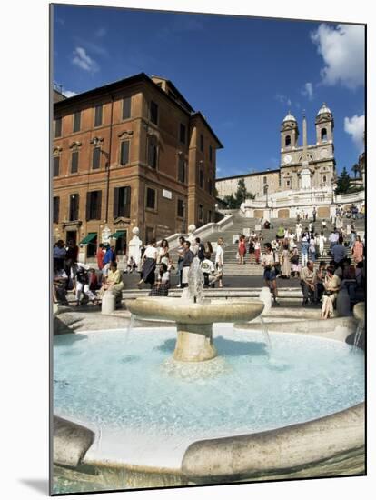 Barcaccia Fountain, Piazza Di Spagna, Rome, Lazio, Italy-Guy Thouvenin-Mounted Photographic Print