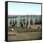 Barcelon (Spain), View of the Port and the Harbour-Leon, Levy et Fils-Framed Stretched Canvas