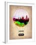 Barcelona Air Balloon 2-NaxArt-Framed Art Print