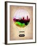 Barcelona Air Balloon 2-NaxArt-Framed Art Print