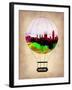 Barcelona Air Balloon 2-NaxArt-Framed Art Print